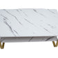 Masa cafea HT-229, 100x60 cm, alb, MDF