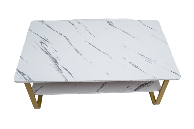Masa cafea HT-229, 100x60 cm, alb, MDF-3