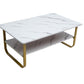 Masa cafea HT-229, 100x60 cm, alb, MDF