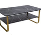 Masa cafea HT-229, 100x60 cm, negru, MDF