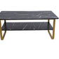 Masa cafea HT-229, 100x60 cm, negru, MDF