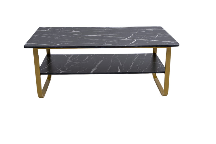 Masa cafea HT-229, 100x60 cm, negru, MDF