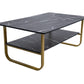 Masa cafea HT-229, 100x60 cm, negru, MDF
