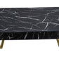 Masa cafea HT-229, 100x60 cm, negru, MDF