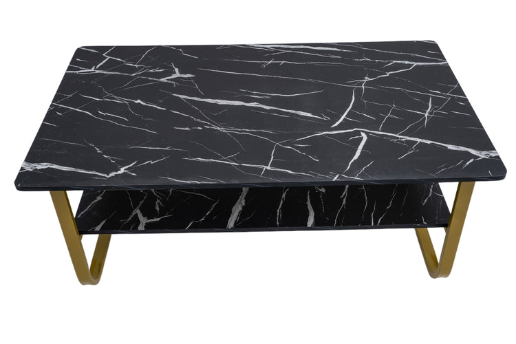 Masa cafea HT-229, 100x60 cm, negru, MDF
