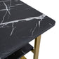 Masa cafea HT-229, 100x60 cm, negru, MDF