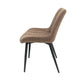 Scaun ML-1, tapitat stofa, maro