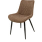 Scaun ML-2, tapitat stofa, maro