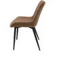 Scaun ML-2, tapitat stofa, maro
