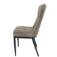 Scaun ML-3, tapitat stofa, maro