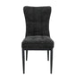 Scaun ML-3, tapitat stofa, negru
