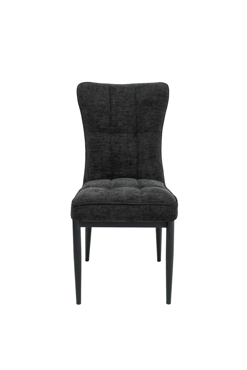 Scaun ML-3, tapitat stofa, negru-4