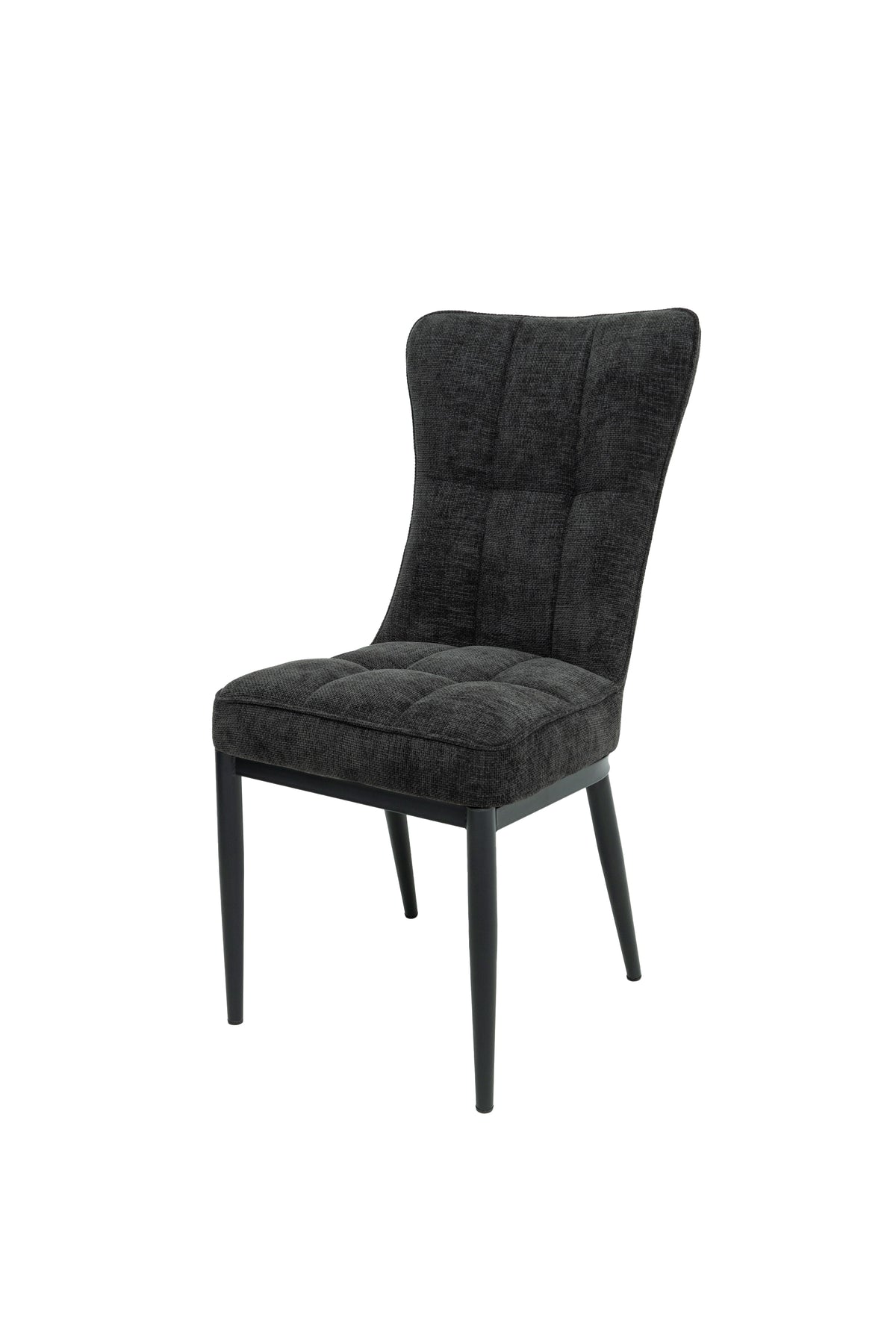 Scaun ML-3, tapitat stofa, negru