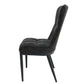 Scaun ML-3, tapitat stofa, negru
