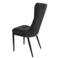 Scaun ML-3, tapitat stofa, negru