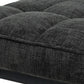 Scaun ML-3, tapitat stofa, negru
