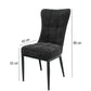 Scaun ML-3, tapitat stofa, negru