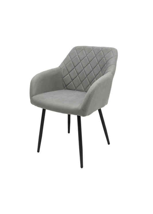 Scaun ML-5, tapitat stofa, gri