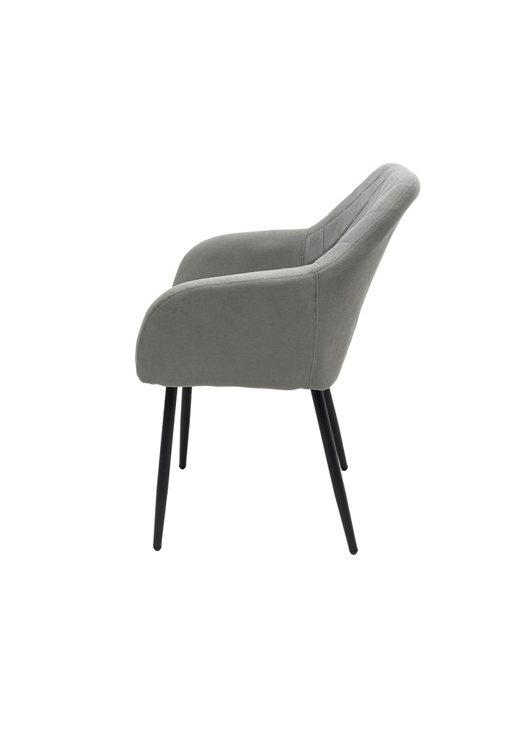 Scaun ML-5, tapitat stofa, gri