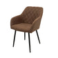 Scaun ML-5, tapitat stofa, maro