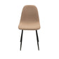 Scaun ML-6, tapitat stofa, crem