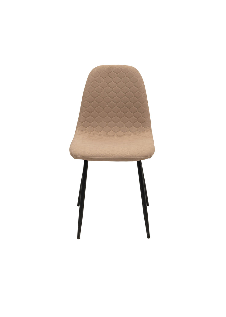 Scaun ML-6, tapitat stofa, crem