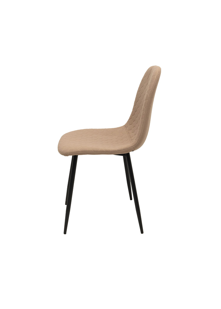 Scaun ML-6, tapitat stofa, crem