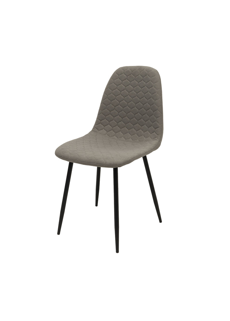 Scaun ML-6, tapitat stofa, gri-1