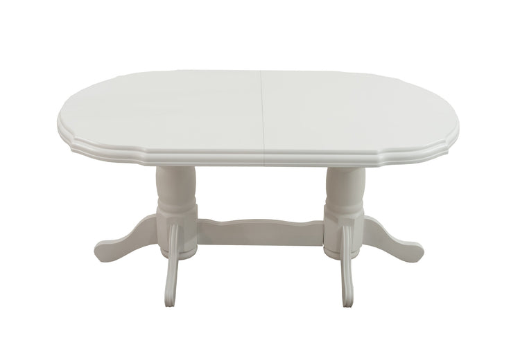 Masa extensibila 160-200x100 cm, Jork, lemn alb