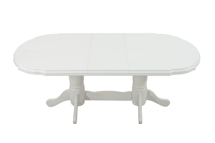 Masa extensibila 160-200x100 cm, Jork, lemn alb