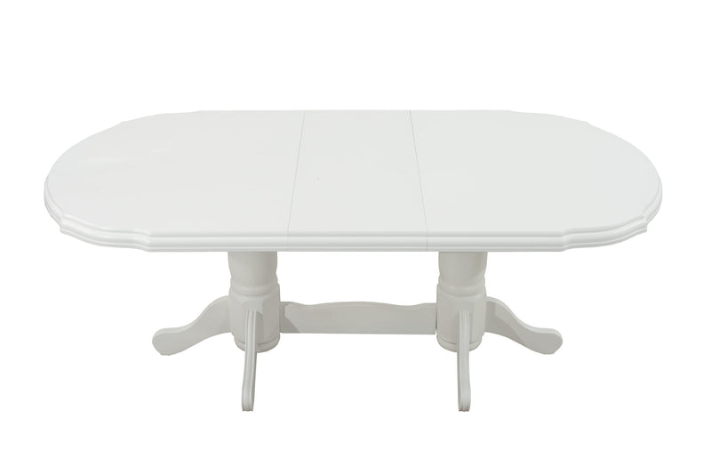 Masa extensibila 160-200x100 cm, Jork, lemn alb-2