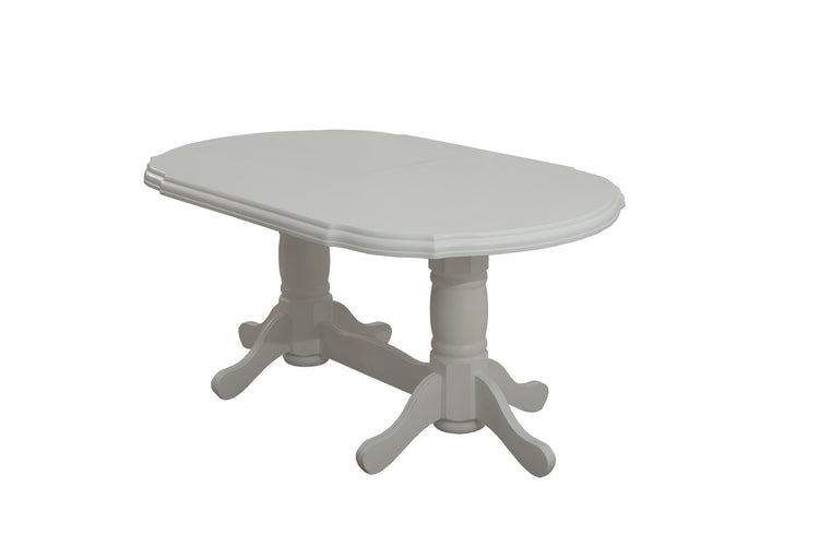 Masa extensibila 160-200x100 cm, Jork, lemn alb