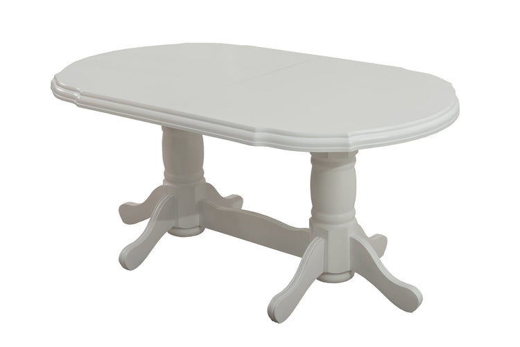 Masa extensibila 160-200x100 cm, Jork, lemn alb