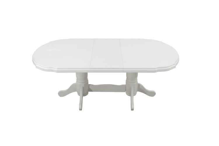 Masa extensibila 160-200x100 cm, Jork, lemn alb
