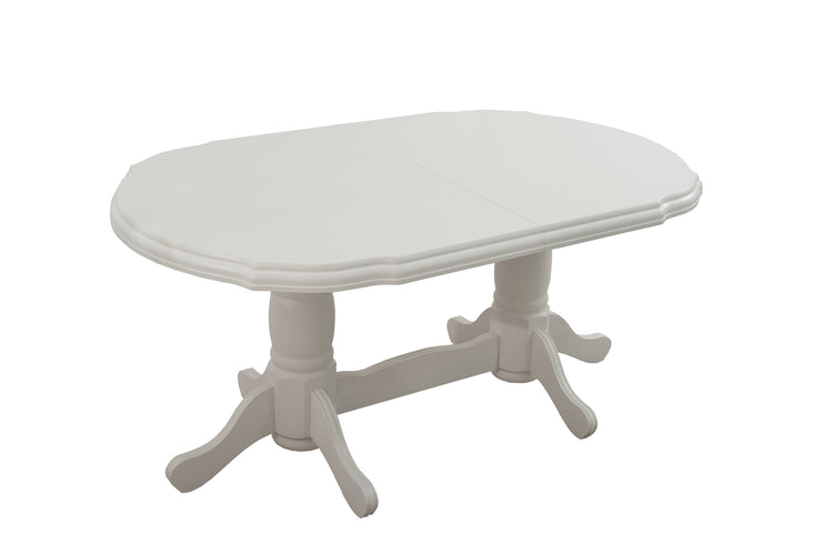 Masa extensibila 160-200x100 cm, Jork, lemn alb