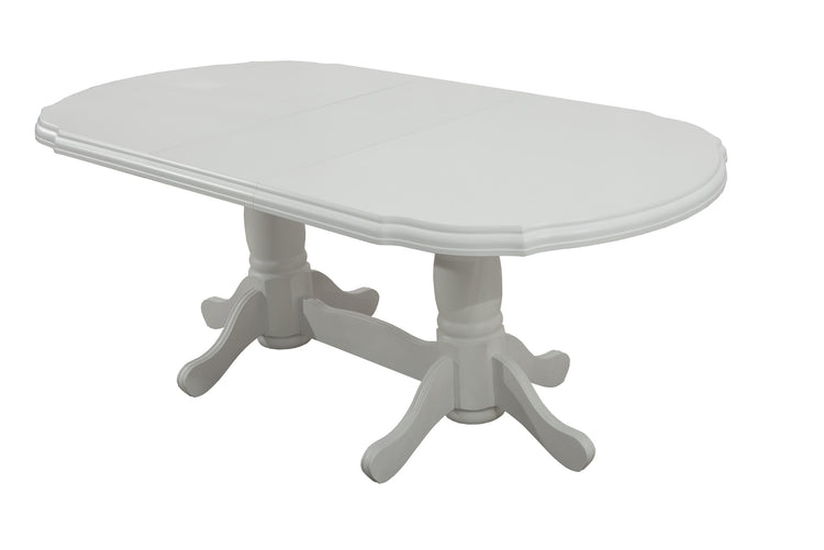 Masa extensibila 160-200x100 cm, Jork, lemn alb