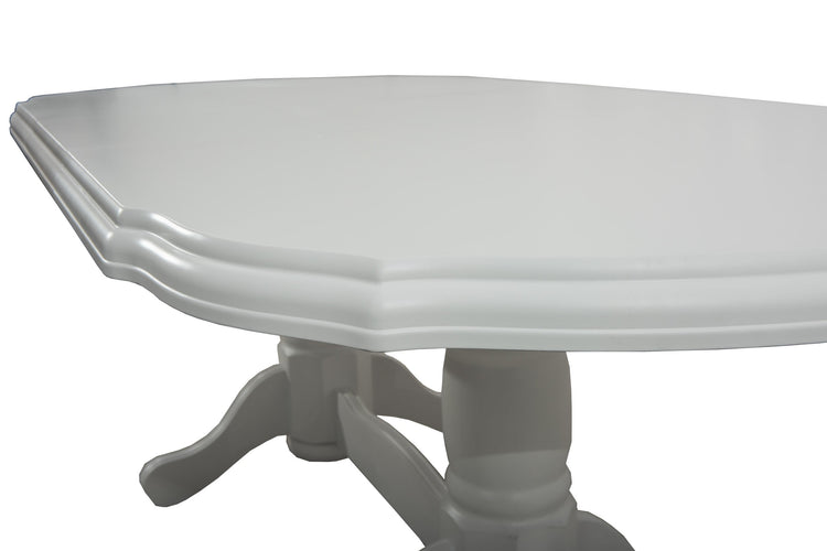 Masa extensibila 160-200x100 cm, Jork, lemn alb