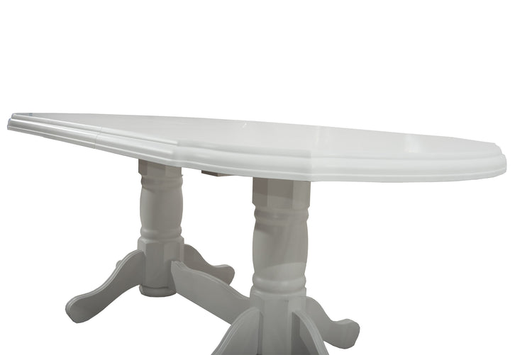 Masa extensibila 160-200x100 cm, Jork, lemn alb