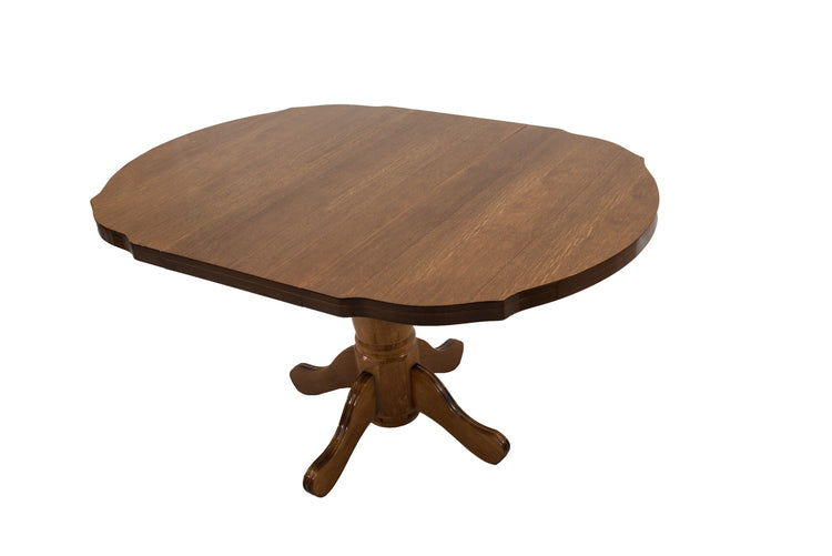 Masa extensibila kan 100x135 cm, culoare nuc, lemn masiv, blat din mdf