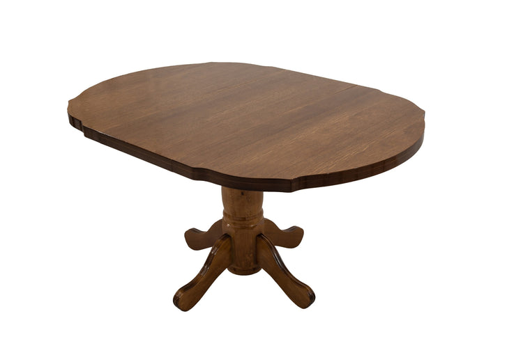 Masa extensibila kan 100x135 cm, culoare nuc, lemn masiv, blat din mdf