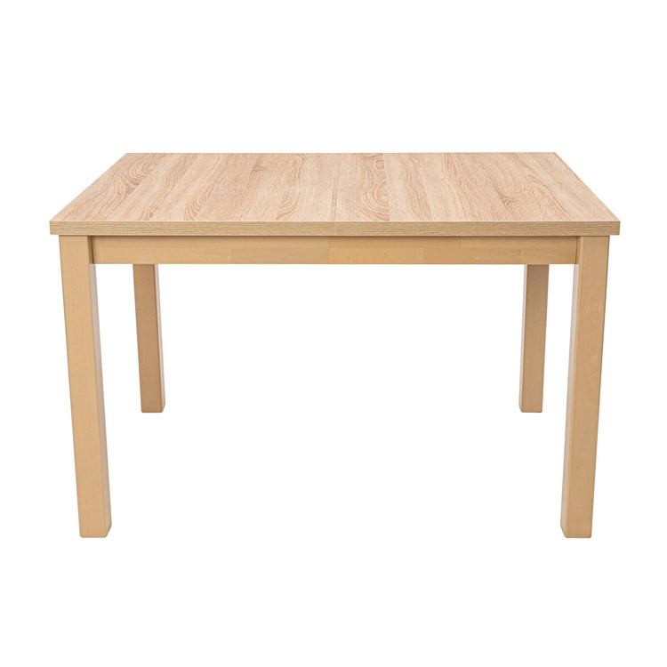 Masa extensibila mb-13 max5 120x150 cm , sonoma, lemn masiv de fag si pal