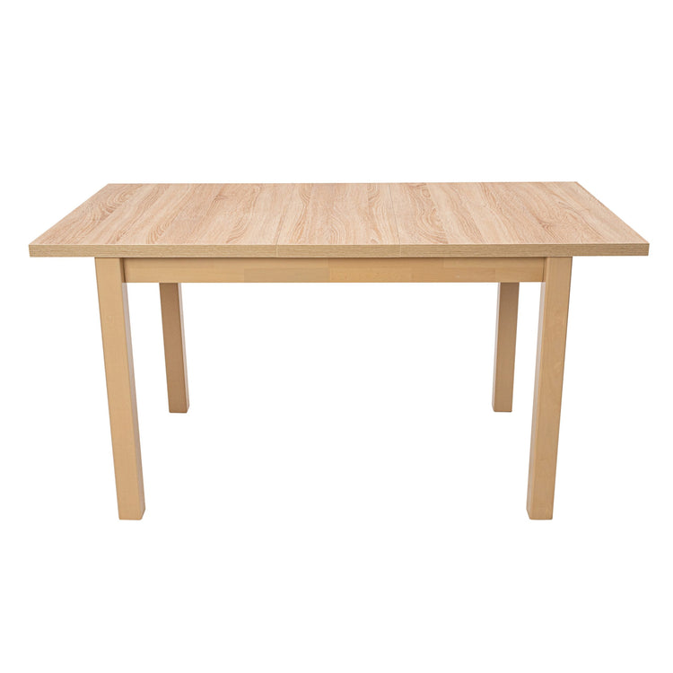 Masa extensibila mb-13 max5 120x150 cm , sonoma, lemn masiv de fag si pal