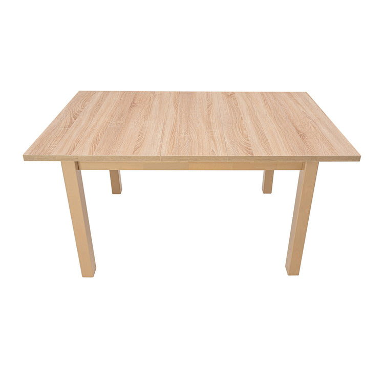 Masa extensibila mb-13 max5 120x150 cm , sonoma, lemn masiv de fag si pal