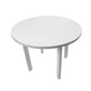 Masa living poli2 b, alb, 100 x 100 x 76 cm, lemn masiv de pal/fag