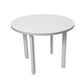 Masa living poli2 b, alb, 100 x 100 x 76 cm, lemn masiv de pal/fag