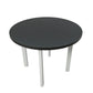 Masa living poli2 bg, alb/grafit, 100 x 100 x 76 cm, lemn masiv de pal/fag
