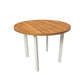 Masa living Poli2 bg, bialy/grandson, 100 x 100 x 76 cm, lemn masiv de pal/fag