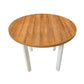 Masa living Poli2 bg, bialy/grandson, 100 x 100 x 76 cm, lemn masiv de pal/fag