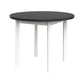 Masa living poli2 bg, alb/grafit, 100 x 100 x 76 cm, lemn masiv de pal/fag