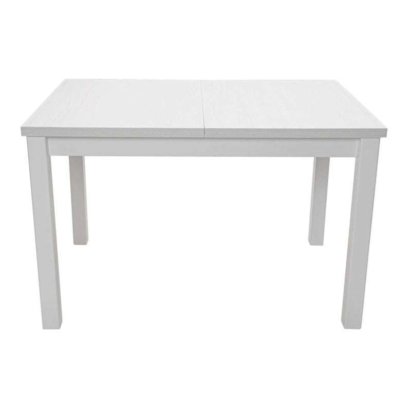Masa extensibila mb-13 max5 120x150 cm, alb, lemn masiv de fag si pal-4